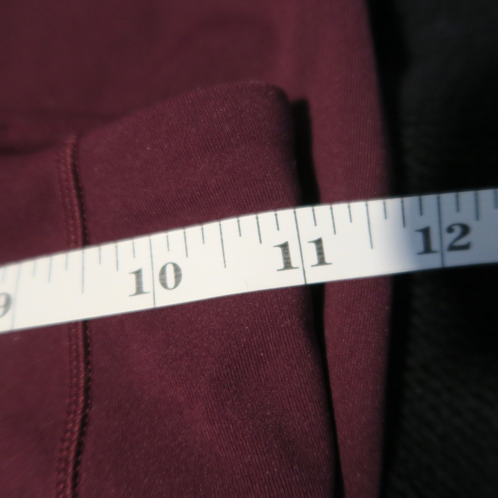 Lululemon Extra Mile Crop Reflective Leggings Garnet W6AH9S Burgundy - Picture 9 of 10